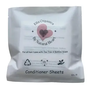 Ella Organics Conditioner sachet /Travel pack 15 sheets, Travel Biodegradable Packaging