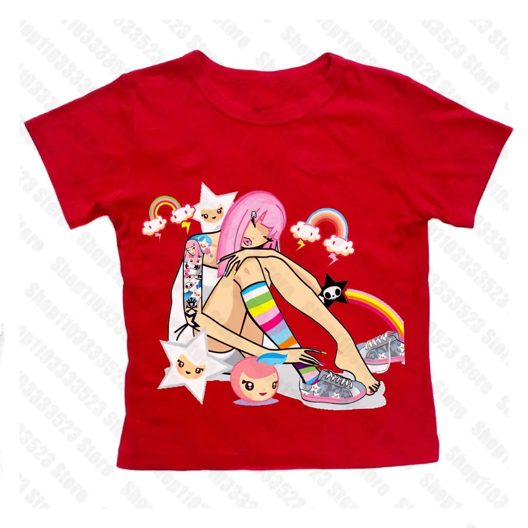 Baby Tees 2000s E-girl Goth Women Vest Tank Top Aesthetic Streetwear Vintage Casual Short Sleeve T-Shirts Punk Y2k Style Clothes Baby Tees Aesthetic Punk Fairy Tee kawaii baby Print Streetwear Womens Grunge Crop Tops Y2k Clothes Vintage kpop Gothic