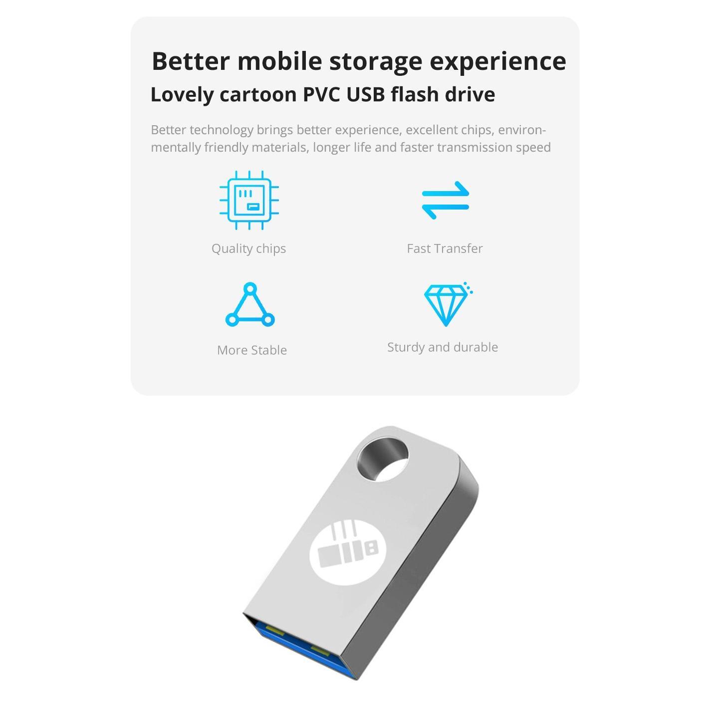 Hot Metal 3.0 USB Flash Drive 64GB Pen Drive for PC Laptop 64GB USB Memory Stick 3.0 Flash Drive High Speed Drive