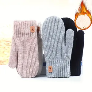 Winter fleece-lined gloves suitable for 11 festivals, cute plush full-cover mittens, suitable for going out Winter fleece-lined gloves suitable for 11 festivals, cute plush full-cover mittens, suitable for going out