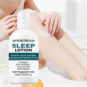 Moisturizing Sleep Body Lotion, Collagen, Aloe Vera, Coconut Oil, Shea Butter, Hydrating, Soft Skin, Legs, Joints, Muscles, 250ML, Dry Skin Care