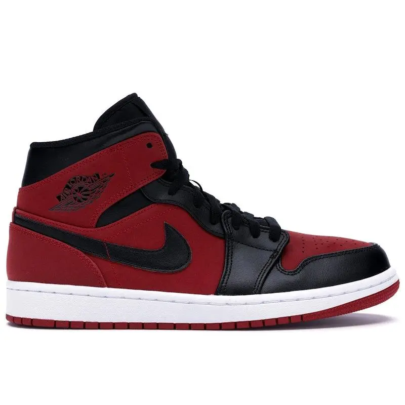 Jordan Men's 1 Mid Gym Red Black, from StockX