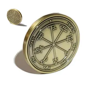 Sixth Pentacle of Saturn Coin – Solomonic Seal, 72 Names of God