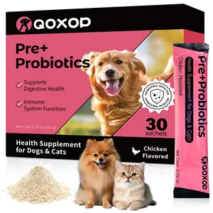 Proviable Probiotics for Dogs & Cats, Daily Digestive Health with Prebiotics, 30 Sachets.Box