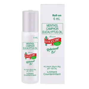 Efficascent Oil Roll-on 6mL Relaxscent Relaxing Oil Liniment Menthol Camphor Eucalyptus Oil Liniment Counterirritant