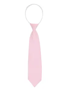 INSPIRE CHIC Men's Pre-Tied Zipper Solid Color Formal Casual Adjustable Tie