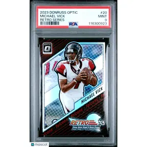 2023 Panini Donruss Optic #20 Michael Vick Retro Series Holo Prizm SP PSA 9