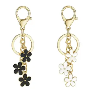 Flower Keychain, Cute Handbag Key Chain, Bulk Aesthetic Key Ring Charms for Handbags, Purse Accessories