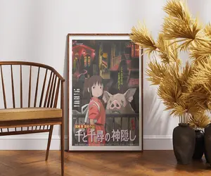 [No Frame] Spirited Away (2001) by Studio Ghibli Movie Poster, High Quality Film Print Wall Art