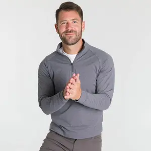 Heather Grey Hybrid Quarter-Zip