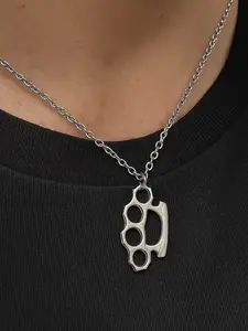 1 Piece Knuckles Pendant Necklace for Women Men Neck Chain Vintage Summer Gothic Goth Jewelry Trend
