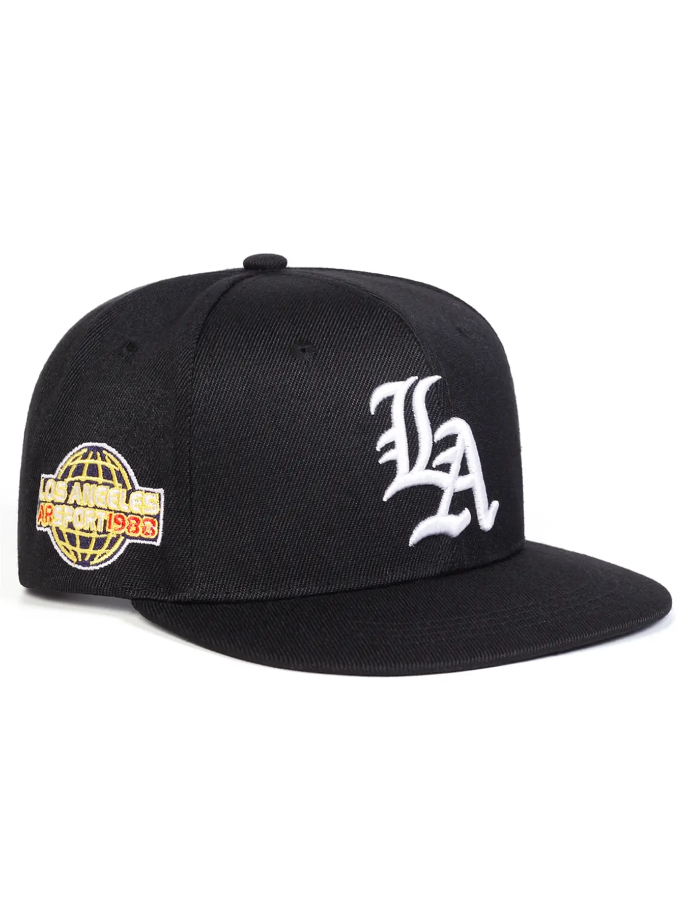 Unisex Gothic La Hip Hop, Adjustable Snapback Cap Ball Cap Sun Protection Casual Hat for Spring & Fall, Outdoor Travel Beach Vacation