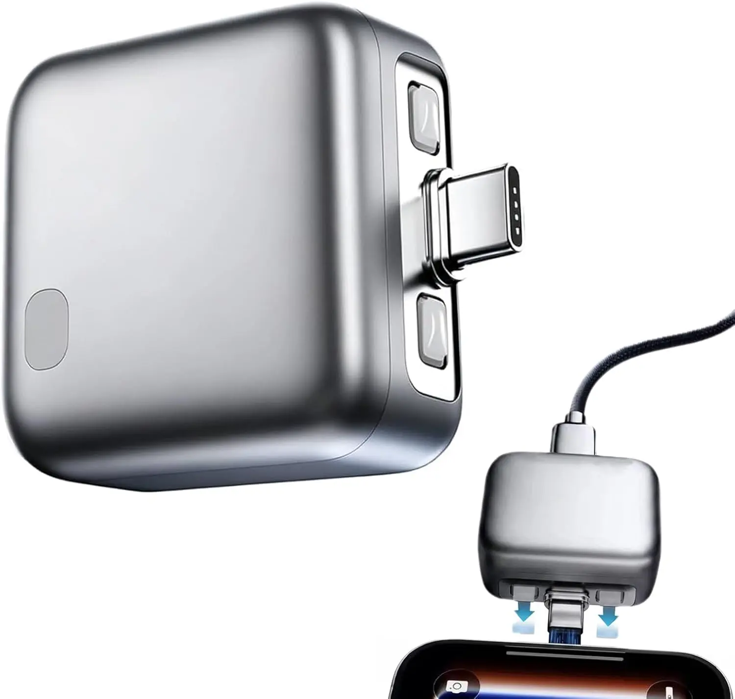 140W Smart Battery Guard Charger - Type-C Power Adapter with Auto-Stop, Auto-Eject, Pass-Through Fast Charging, Physical Disconnect for Multi-Portable Daily Electronic Devices