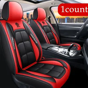 Waterproof Leather Car Seat Covers Set, Full Coverage, Fashionable Dark Color Options, Fits Most Cars, Durable and Stylish Interior Accessories