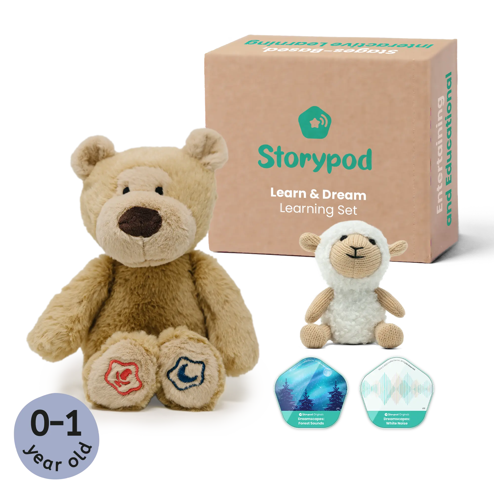 Baby Learn & Dream Bundle - Bear for the Storypod Audio Player