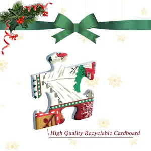 Advent Calendar Jigsaw Puzzle - 24-Day Christmas Countdown with Daily Reveal - Interactive Family Holiday Activity - S - Premium Recyclable Material - tacky  christmas