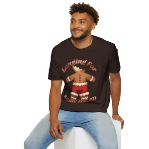 Adult Themed Gingerbread Man T-Shirt -  'Longing For Some Head' Christmas Attire