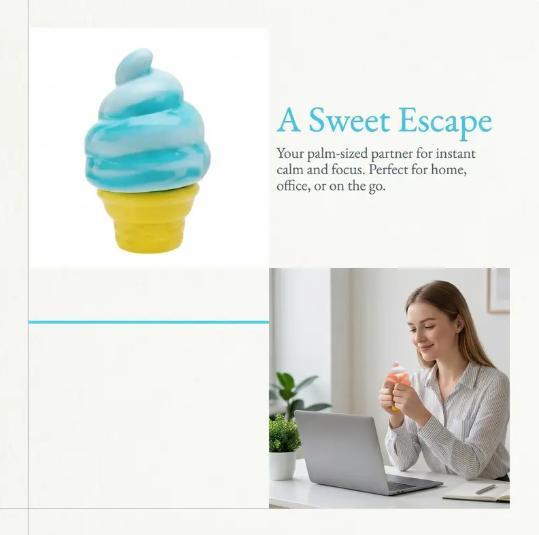 Super Solid Squish! - Ice Cream & Jelly Squish & Nice-Sicle Slow Rise Sensory Fidget Toy, Squeeze Squishy Toy, Ice Cream Squishy, Schylling Jelly Squish,  Nice-Sicle Squish, Stress Relief Toys for Adults Kids