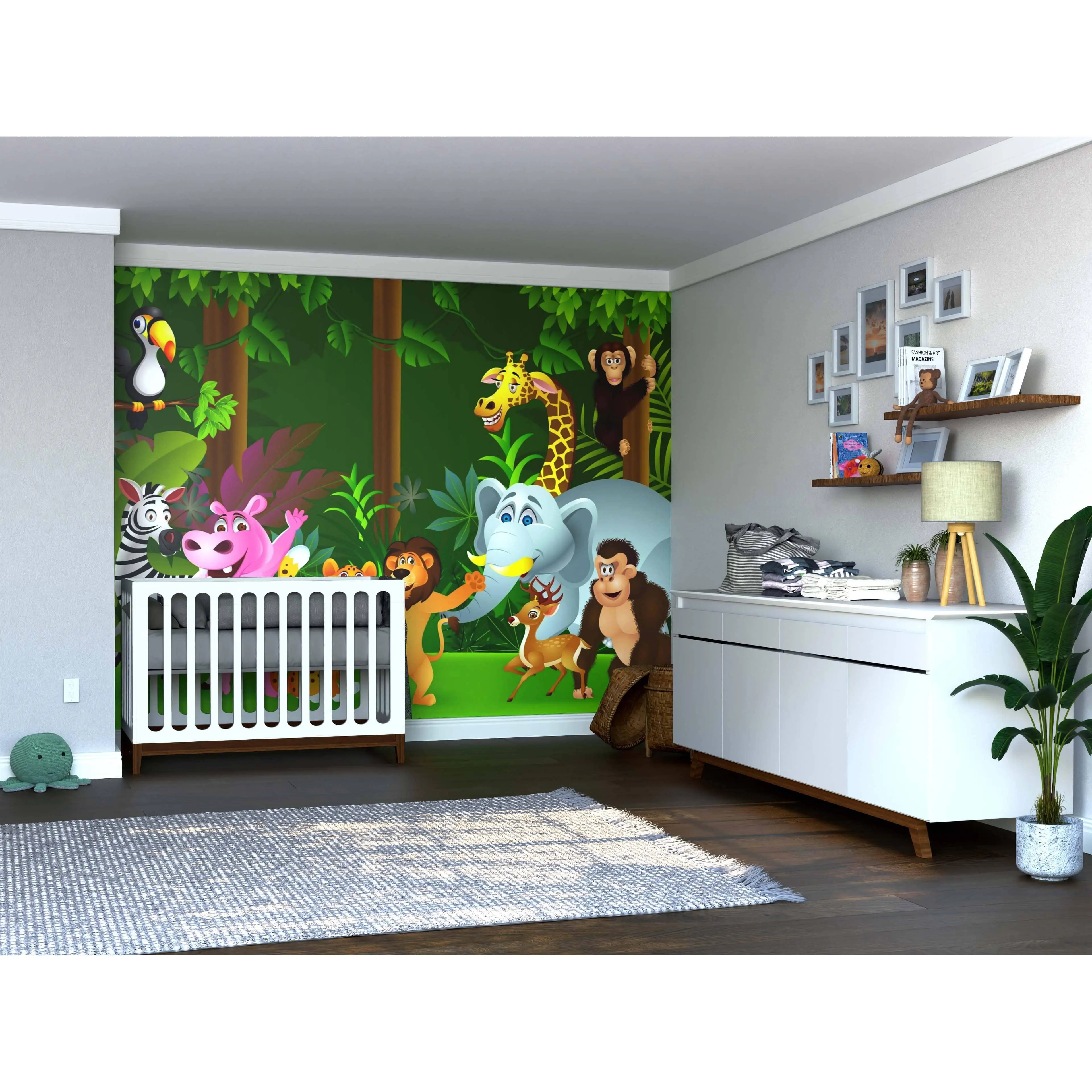Cute Animal Collection Wall Mural