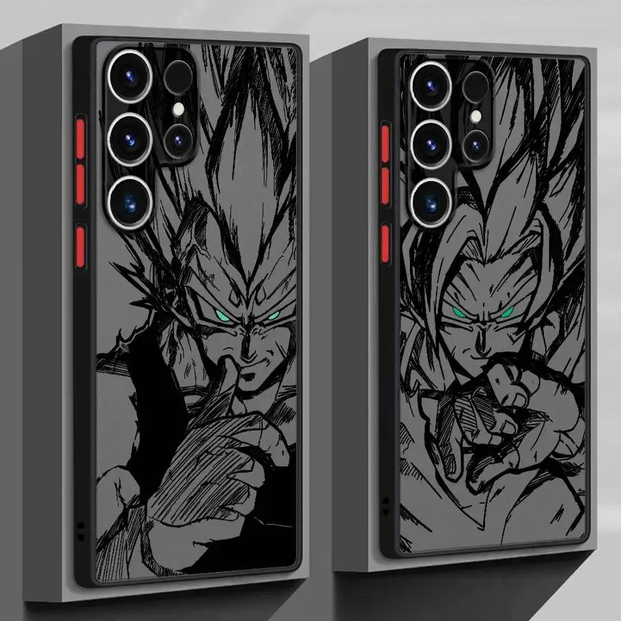 Anime Case for Samsung Galaxy S26 S25 S24 S23 S22 S21 A12 A13 A14 A15A16 A25 A35 A52 A54 FE Plus Ultra TPU Cover Black Soft Edge Cover Shell, Smartphone, Handheld, Accessories, Phone Accessories