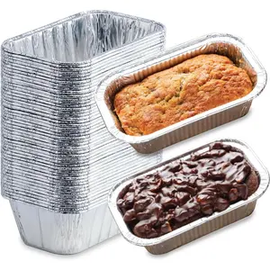 (35 Pack) 1 Lb  Foil Mini Loaf Pans - Foil Bread Pans for Baking -  to Bake Individual Bread Loaves, Cakes & Meat - 1 Pound  Loaf Pans - 6 x 3.5 x 2 Inches