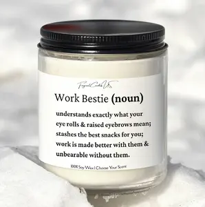 Candles, Gifts for coworker, work bestie Definition Candle, work desk, coworker gift, going away gift for coworker, funny gifts, Bestie gifts, gifts for bestie, bff gifts, Friendship Gifts, friend birthday, candle friend coworker candles funny  candles