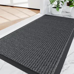 36" x 60" All-Season Waterproof Front Door Mat, Heavy Duty Fade Resistant Indoor Outdoor Entrance Doormat with Rubber Back, Low Profile Easy Clean Commercial Floor Mat
