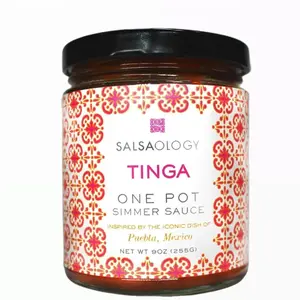 Salsaology Tinga Mexican Simmer Sauce with Authentic Puebla Regional Flavors– All Natural, Non-GMO & Vegan Traditional