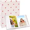 Classic Linen Cover Small 4x6 Photo Album - 100 Pockets, Compact Size, Easy to Carry, Decorative Family Home Decor, Inner Photo Keeper, Memory Storage, Space Saver, Wedding-Ready & Baby-Moment Keeper Gift Book