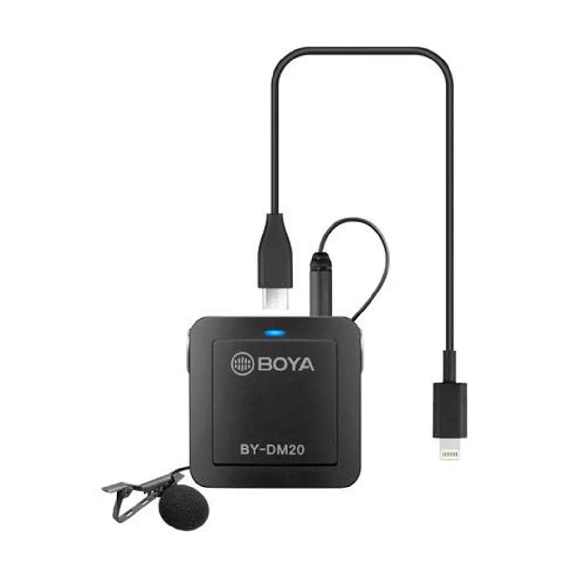BOYA BY-DM20 Digital Omnidirectional 2-Person Lavalier Interview Kit for iOS Devices, Android Devices & Mac/PC Computers with Lightning, USB-C and USB-A Outputs