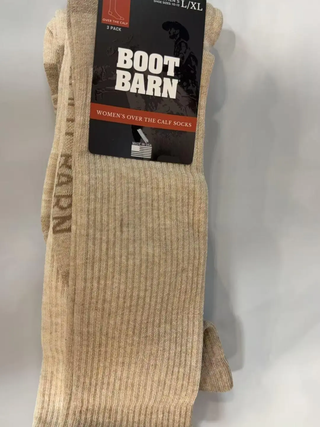 3 Pairs Women's Calf High Socks - Soft Stretch Comfortable Casual Dress Crew Socks L/XL