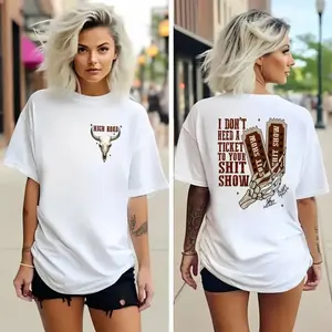 Summer Music Festival Tee,K0e WetzeI High Road Double Sided Tees, High R0ad Graphic Tee, Country Music Shirt, Ticket To Your Sh!t Show Unisex Short Sleeve Tee Shirt, Casual Clothing