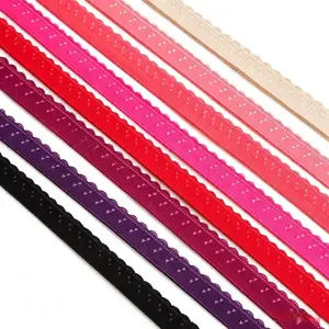 5m Long Colored Crescent Elastic Band, Double-Layered Edge-Wrapping Strip, Soft High-Elasticity Accessory for Clothing Sewing