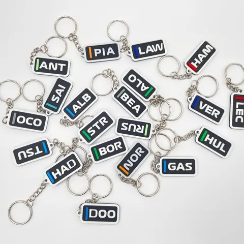 Custom Motorsport Driver Keychain – 3D Printed Racing-Inspired Gift Personalized