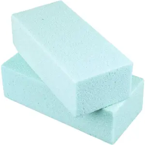 Standard Floral  Dry Polystyrene Blocks Bricks Green Arts & Crafts Base Lightweight Heavy Duty for Artificial Floral Arrangements (2 Pack, 7.75" x 3.5") (2 Pack)