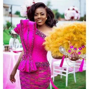 MG Fashion Royal Kente Cloth Mid-Dress Design WDC10