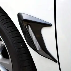 Shark Gills Simulation Air Outlet Sticker, Side Air Vent Sticker, Hood Decoration Air Vent Intake Sticker, Car Modification Sticker, Motorcycle Decoration