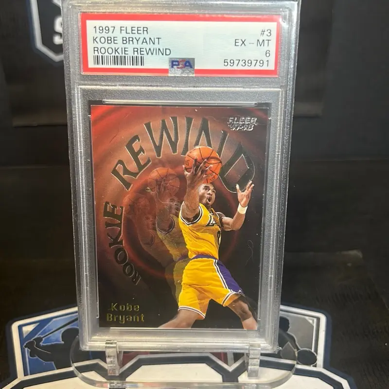 KOBE BRYANT 1997-98 FLEER ROOKIE REWIND PSA6 NO.3