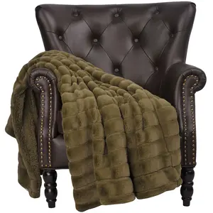 Softest Sherpa Throw Blanket Warm Microfiber Large 60 x 80 Washable TV Watching