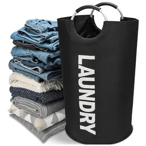 Collapsible (Foldable) Recyclable Waterproof Laundry Basket Sorter Bag, Classic Home Organizer for Clothes Sorting, Efficient Storage for Home