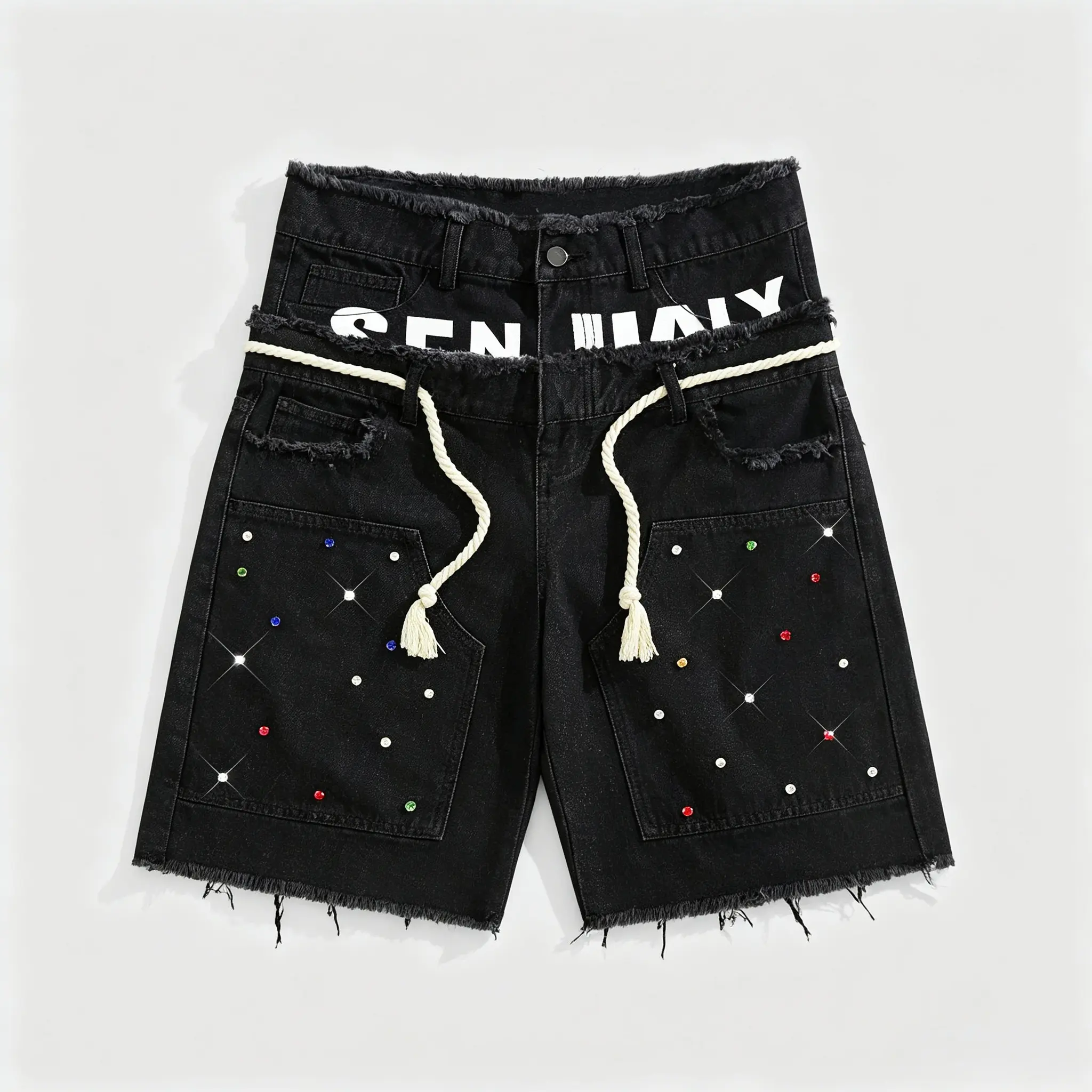 denim tears shorts black on black - TikTok Shop