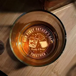 Custom Dad Gift Whiskey Glass, Funny Father’s Day Gift, Engraved Rocks Glass, Custom Gift for Dad