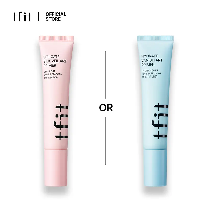 [TFIT OFFICIAL] Delicate Silk Veil Art Cosmetic Primer 30ml/1.01 fl oz, Korean All-Skin Hydrating Daily Base, Pore Refinement, Blurring Finish, Sebum Control, Sweat-Proof, 12HR Longwear, Smooth Texture, Fine Line Minimizing, Non-Cakey, Flawless Coverage