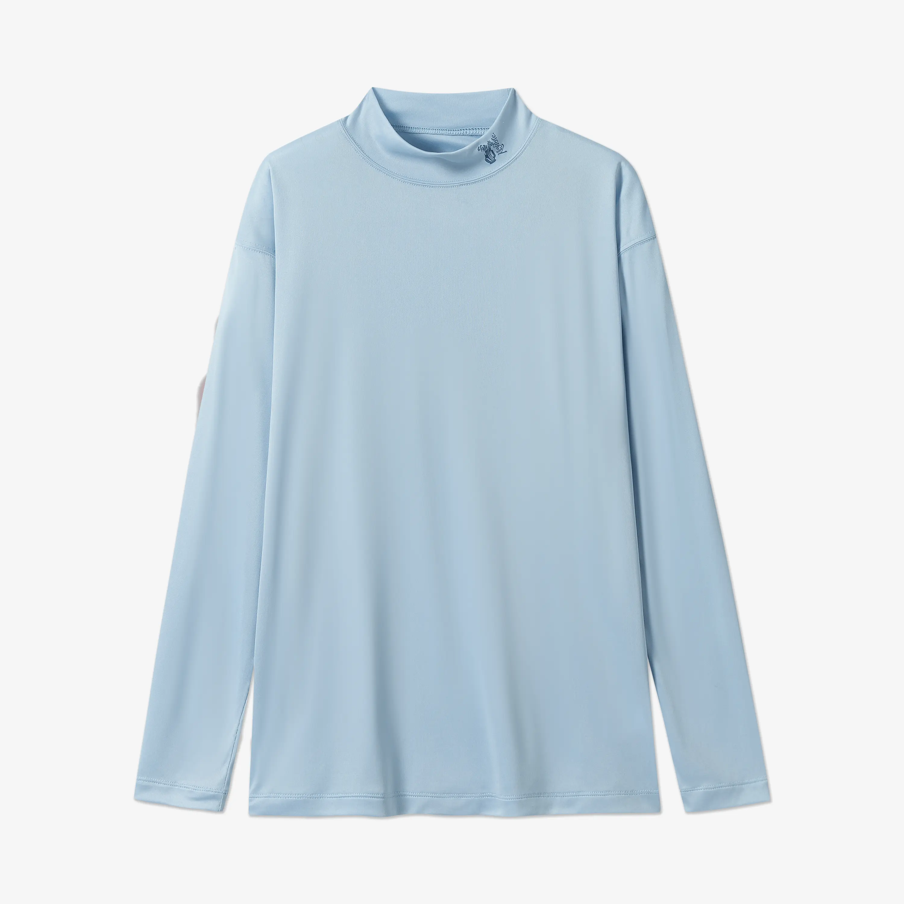 Men's Turtleneck Longsleeve Top - Light Blue, Menswear, Casual Golf Wear, Longsleeves
