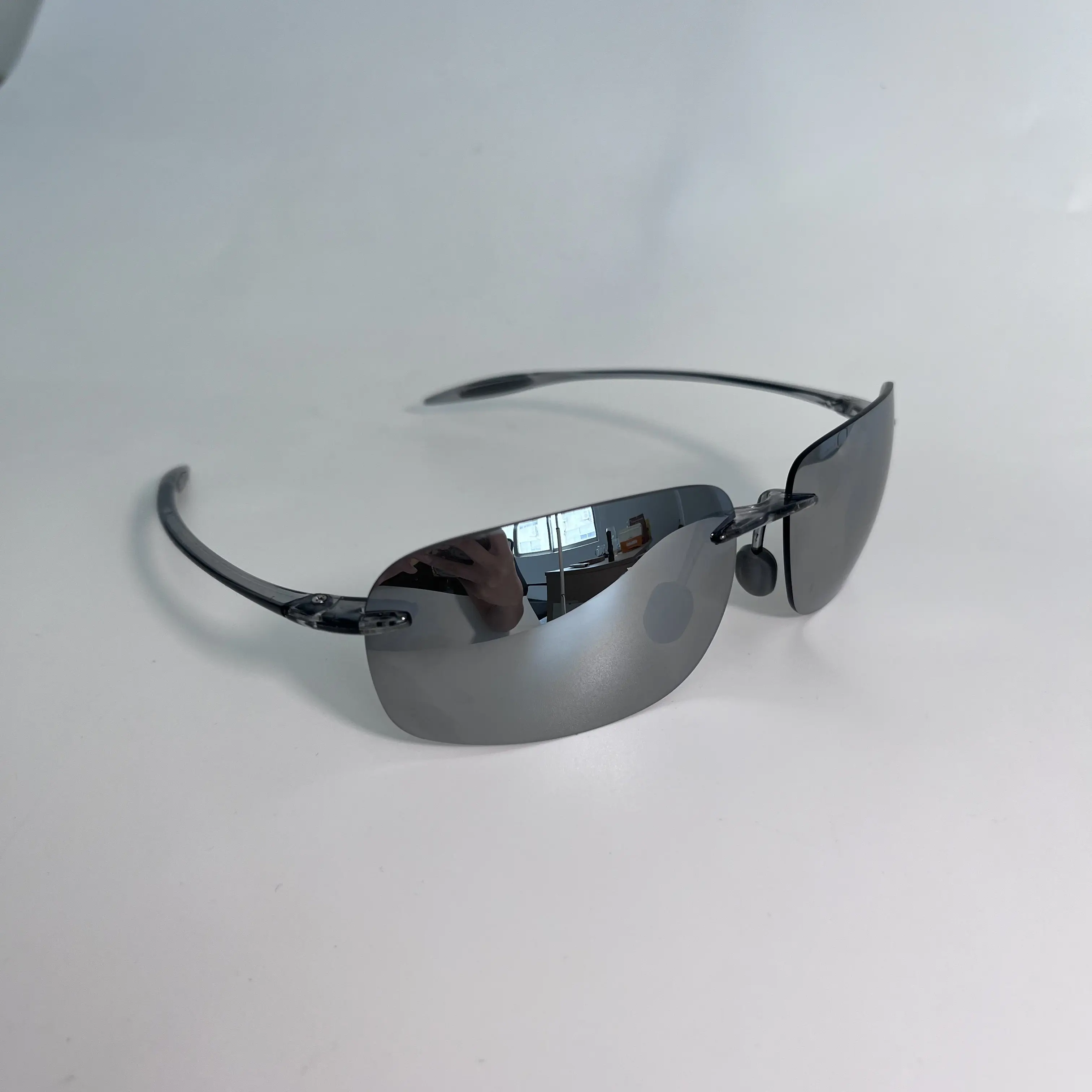 Durable Rimless Sport Sunglasses High Definition View Comfortable Fit for Man and Woman Perfect for Driving and Hiking