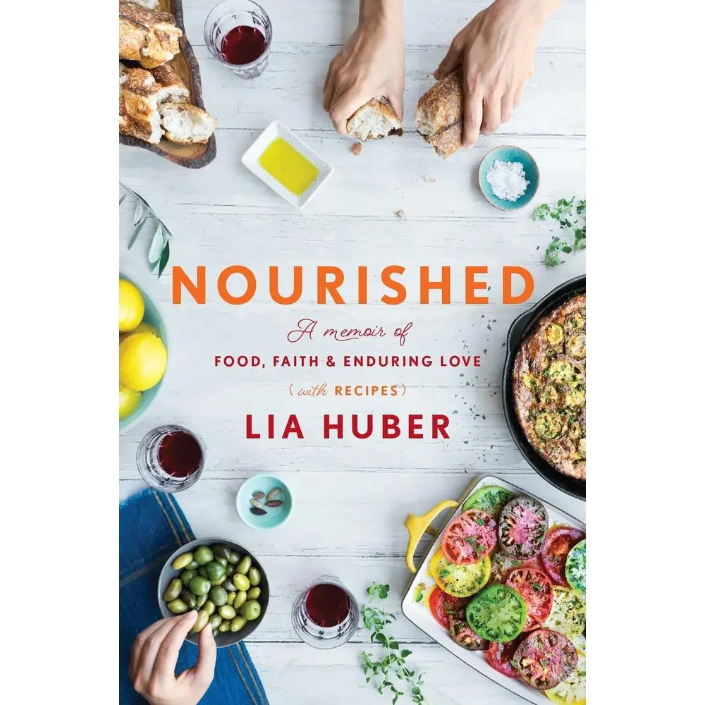 Used 1lb Like New Hard Cover Convergent Book - Nourished: A Memoir of Food, Faith & Enduring Love (with Recipes) by Lia Huber - English for Food Lovers (Humanities & Social Sciences, History & Culture)