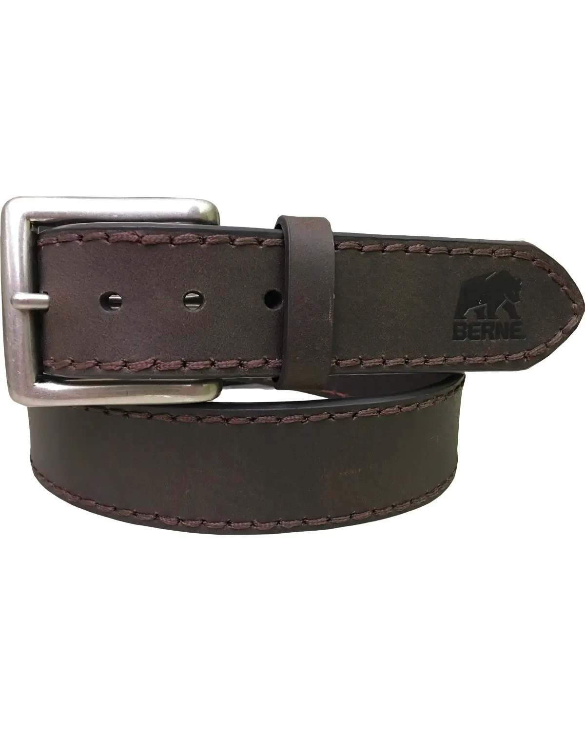 Berne Men's Men'S Heavy Stitch Genuine Leather Belt - 7524500-200