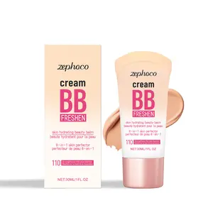 Zephoco Natural Tone Brightening Concealer BB Cream Gentle Moisturizing Natural Lightweight Hydrating Brightening Makeup Concealer