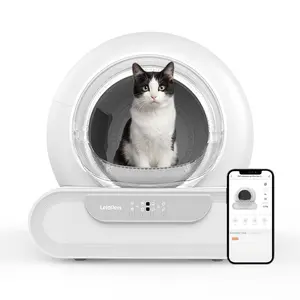 LeloPets D1 Automatic Litter Box , 65L+9L Large Capacity Smart Self Cleaning Cat Litter Box for Multi-Cats, App-Controlled & Patented Anti-Pinch, Odor-Free System