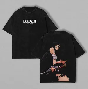 Kuchiki Rukia BLEACH Unisex Oversize Heavyweight Cotton Vintage Tee Gift For Anime Fan Bleach T-Shirt